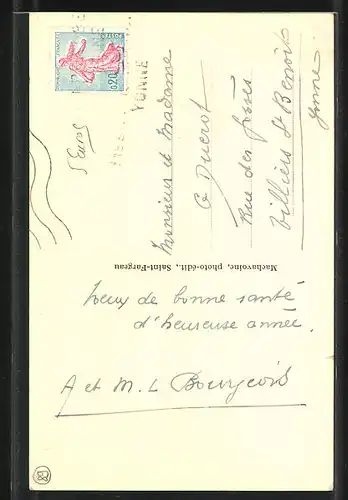 AK Saint-Fargeau, Le Beffroi, Coté Est