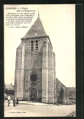 AK Sergines, L`Eglise