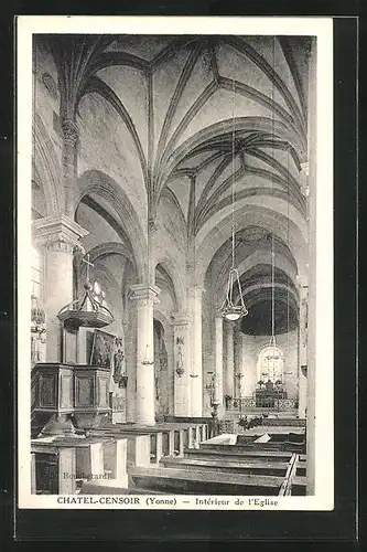 AK Chatel-Censoir, Intérieur de l`Eglise