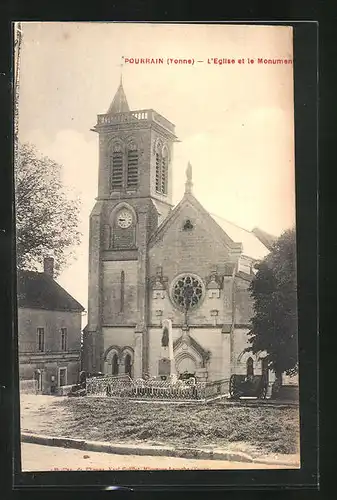 AK Pourrain, L`Eglise et le Monument