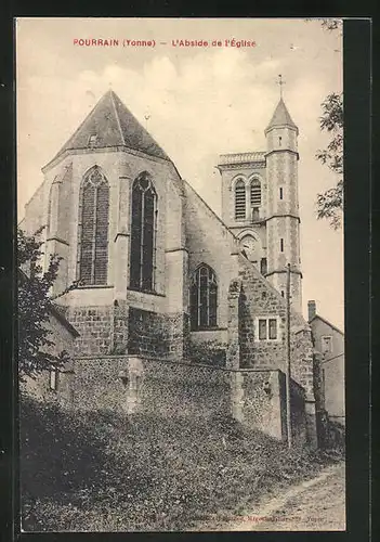 AK Pourrain, L`Abside de l`Eglise