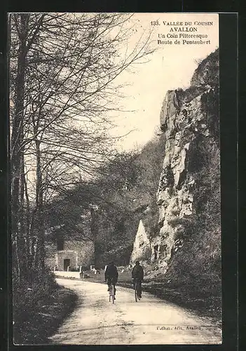 AK Avallon, Un Coin Pittoresque, route de Pontaubert