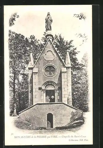 AK Saint-Léger-Vauban, Monastère de la Pierre-qui-Vire, Chapelle du Sacré-Coeur