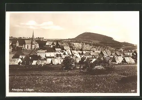 AK Altenberg / Erzgeb., Ortsansicht aus der Vogelschau