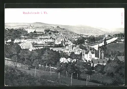 AK Rudolstadt i. Th., Gesamtansicht