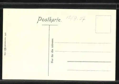 AK Rudolstadt, Gesamtansicht vom Hain aus gesehen