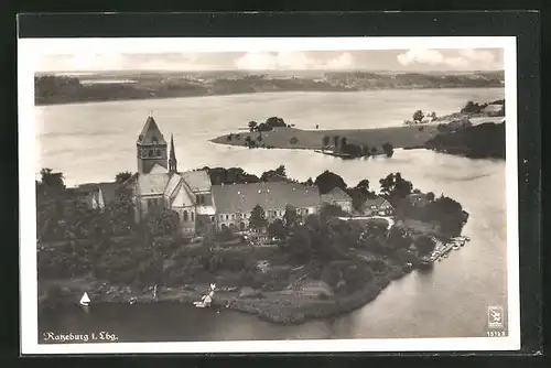 AK Ratzeburg, Ortsansicht aus der Vogelschau