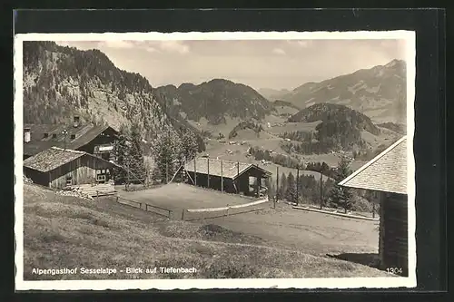 AK Tiefenbach / Oberstdorf, Alpengasthof Sesselalpe