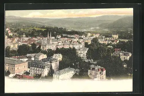 AK Baden-Baden, Gesamtansicht von Schloss Venningen aus gesehen