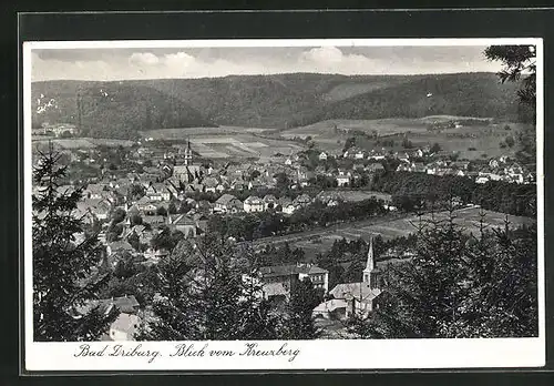 AK Bad Driburg, Blick vom Kreuzberg