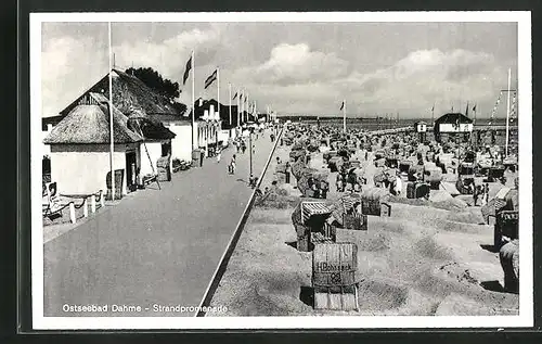 AK Dahme / Ostsee, Strandpromenade