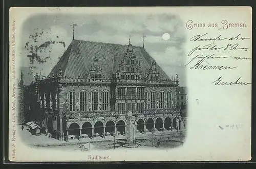 Mondschein-AK Bremen, Rathaus