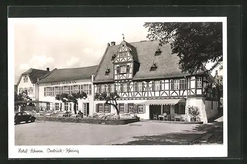 AK Oestrich / Rheing., Hotel Schwan