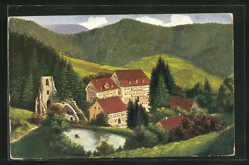 AK Allerheiligen / Schwarzwald, Ortsansicht aus der Vogelschau