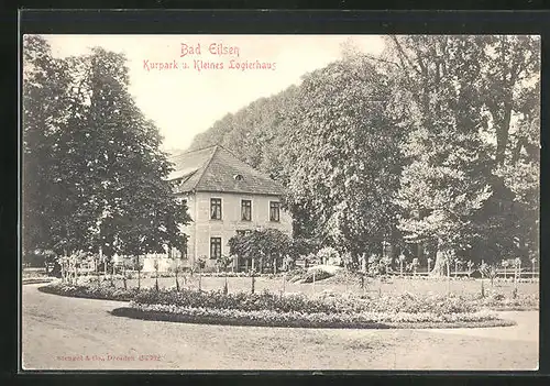 AK Bad Eilsen, Kurpark und Kleines Logierhaus