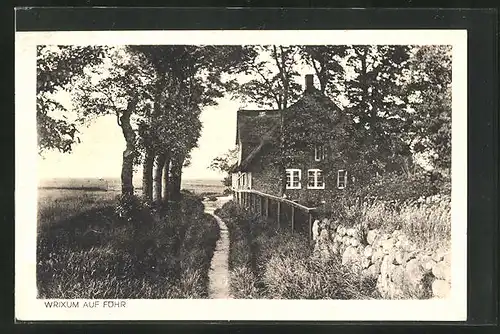 AK Wrixum / Föhr, Ortspartie