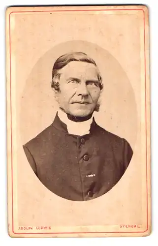 Fotografie Adolph Ludwig, Stendal, Portrait betagter Herr mit charmantem Blick