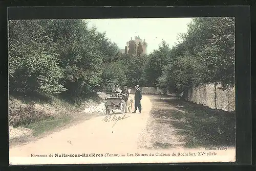 AK Nuits-sous-Ravières, Les Ruines du Chateau de Rochefort