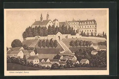 AK St. Annaberg, Ortsansicht aus der Vogelschau