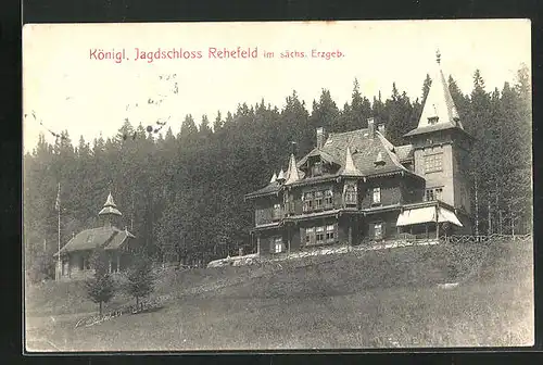 AK Altenberg im sächs. Erzgeb., am kgl. Jagdschloss Rehefeld