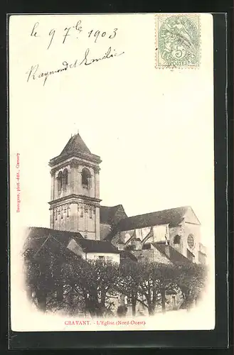 AK Cravant, L`Eglise, Nord-Ouest