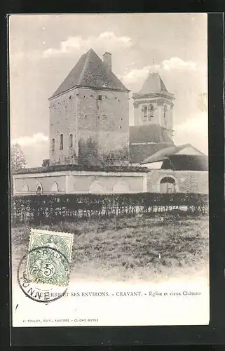 AK Cravant, Eglise et vieux Chateau