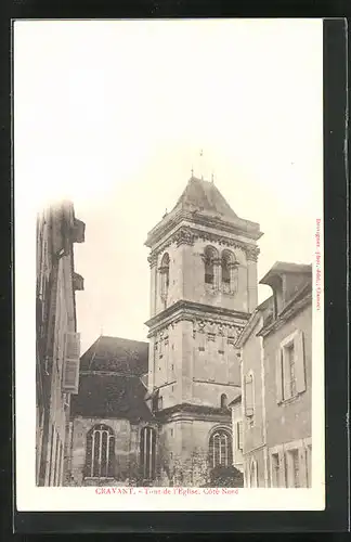 AK Cravant, Tour de l`Eglise, Cote Nord