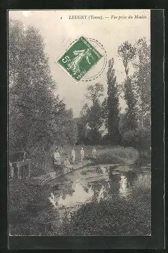 AK Leugny, Vue prise du Moulin