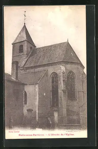 AK Nuits-sous-Ravieres, L`Abside de l`Eglise