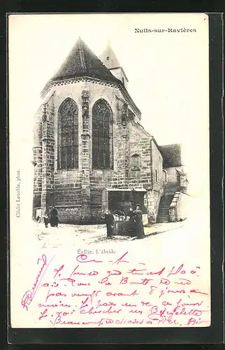 AK Nuits-sur-Ravieres, Eglise, l`Abside