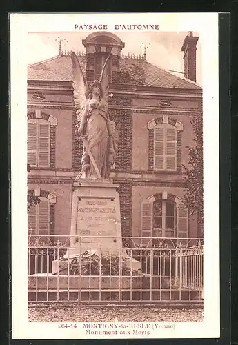 AK Montigny-la-Resle, Monument aux Morts