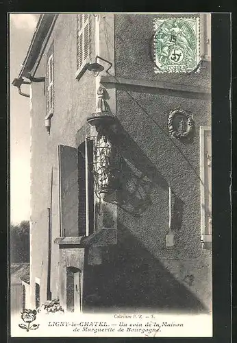 AK Ligny-le-Chatel, Un coin de la Maison de Marguerite de Bourgogne