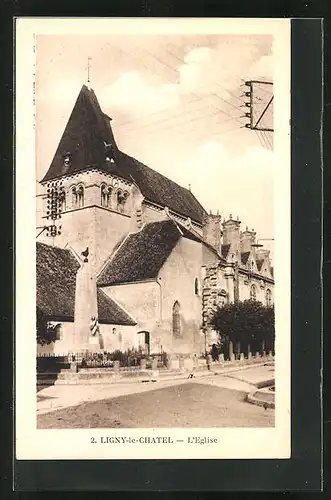 AK Ligny-le-Chatel, L`Eglise