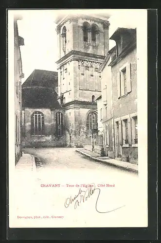 AK Cravant, Tour de l`Eglise, Cote Nord