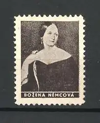 Reklamemarke Portrait der Schriftstellerin Bozena Nemcová