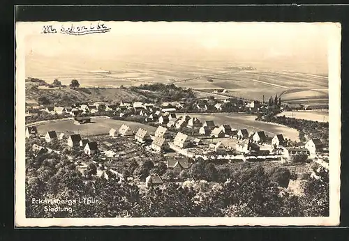 AK Eckartsberga i. Thür., Blick zur Siedlung