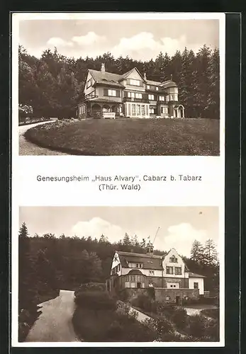 AK Cabarz bei Tabarz / Thüringer Wald, Genesungsheim Haus Alvary