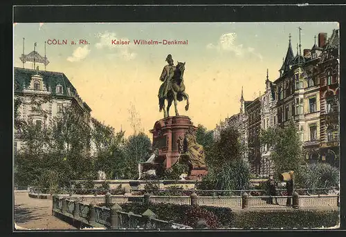 AK Köln-Neustadt, Kaiser-Wilhelm-Denkmal