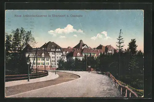 AK Ebersdorf i. Sa., Neue Artillerie-Kaserne