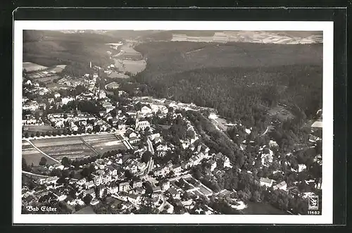 AK Bad Elster, Stadtpanorama aus der Luft gesehen