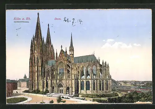 AK Köln a. Rh., Blick zum Dom