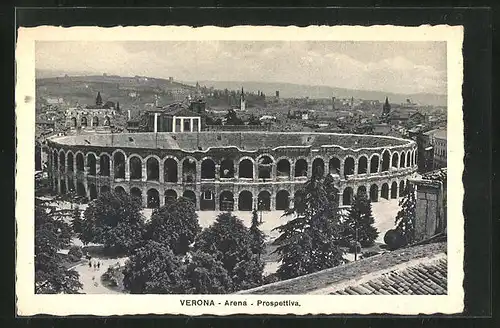 AK Verona, Blick auf das Amphitheater