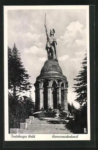 AK Teutoburger Wald, am Hermannsdenkmal