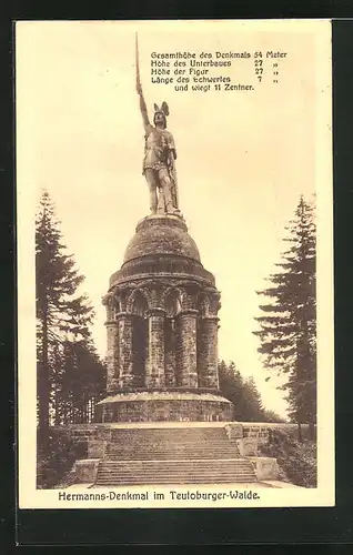 AK Teutoburger Wald, am Hermannsdenkmal