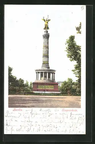 AK Berlin, Blick zur Siegessäule