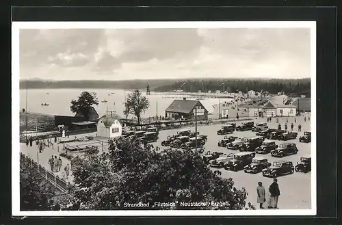 AK Neustädtel / Erzgeb., Strandbad Filzteich