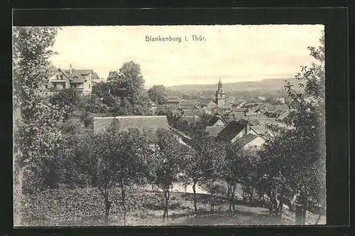 AK Blankenburg / Thüringen, Totalansicht