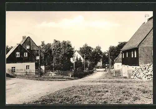 AK Grumbach / Erzgeb., Dorfstrasse