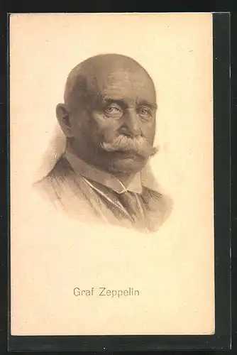 AK Bildnis Graf Ferdinand Zeppelin