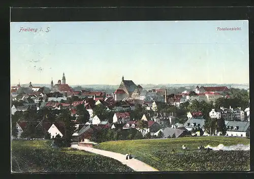 AK Freiberg / Sachsen, Totalansicht